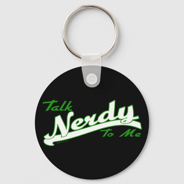 Talk Nerdy Keychain Nyckelring (Framsida)