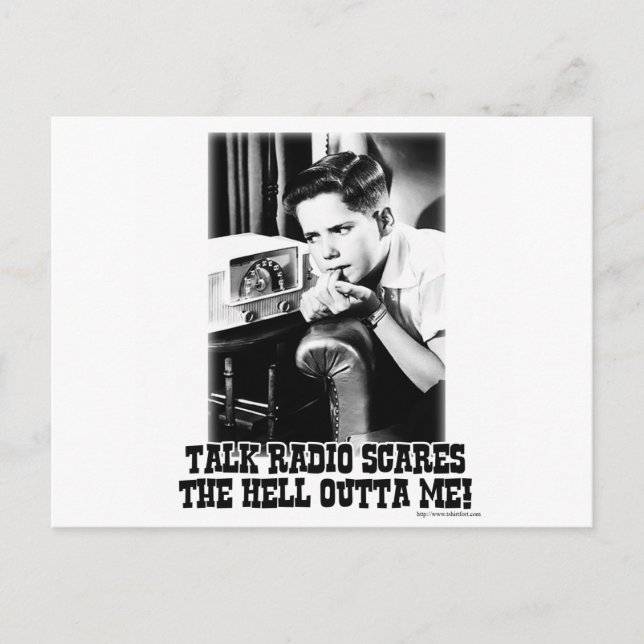 Talk Radio är Scary Vykort (Framsida)