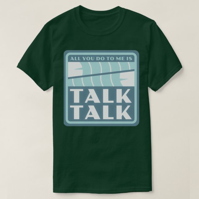Talk Talk-etikett T Shirt (Design framsida)
