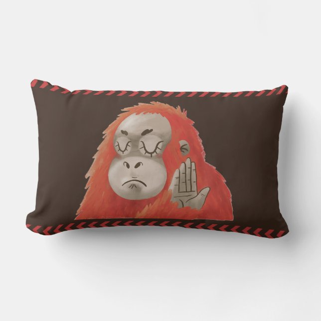 Talk to the Hand Throw Pillow Lumbarkudde (Framsida)