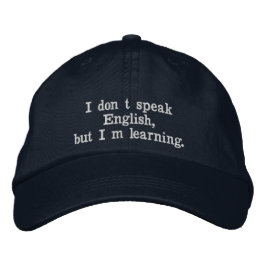 TalkCap - English Broderad Keps