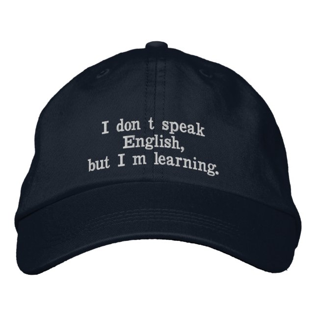 TalkCap - English Broderad Keps (Framsida)