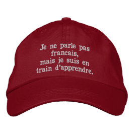 TalkCap - French Broderad Keps