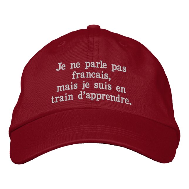 TalkCap - French Broderad Keps (Framsida)