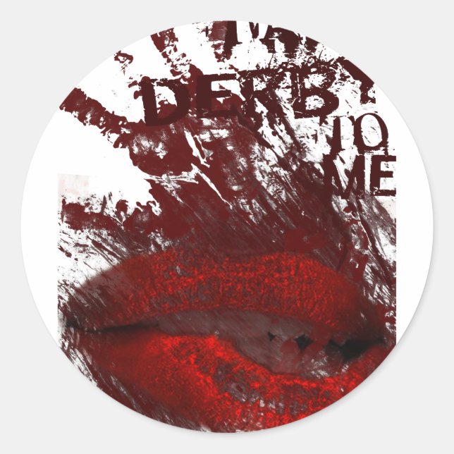 talkderbytome runt klistermärke (Framsida)