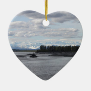 Talkeetna Alaska Julgransprydnad Keramik
