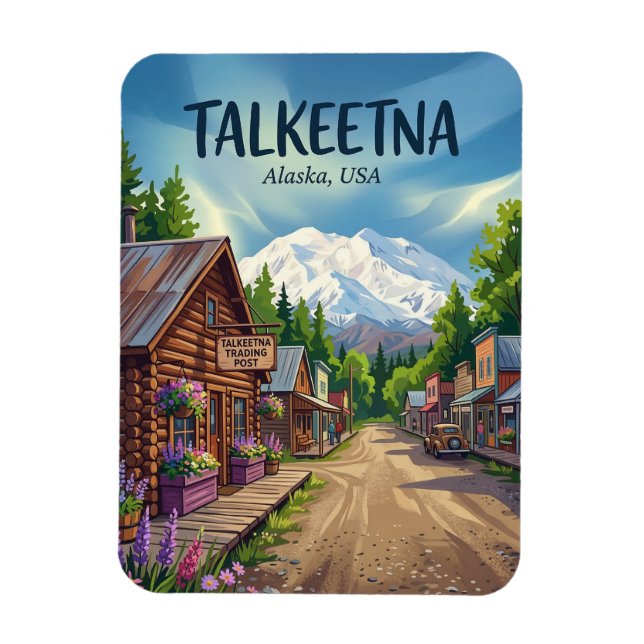 Talkeetna Alaska Magnet (Vertikal)