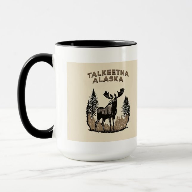 Talkeetna Alaska Moose Mugg (Vänster)