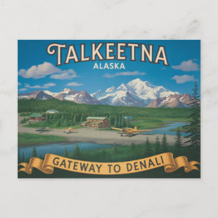Talkeetna Alaska Resor Vykort