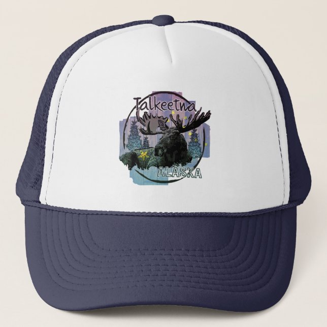 Talkeetna Alaska rustic moose hat Keps (Framsida)