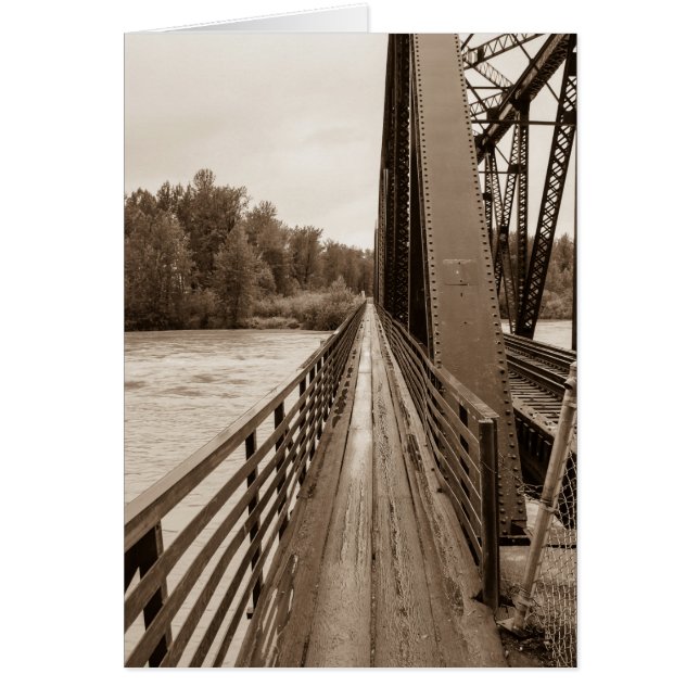 Talkeetna Railroad Bridge Walkway OBS Kort (Framsidan)