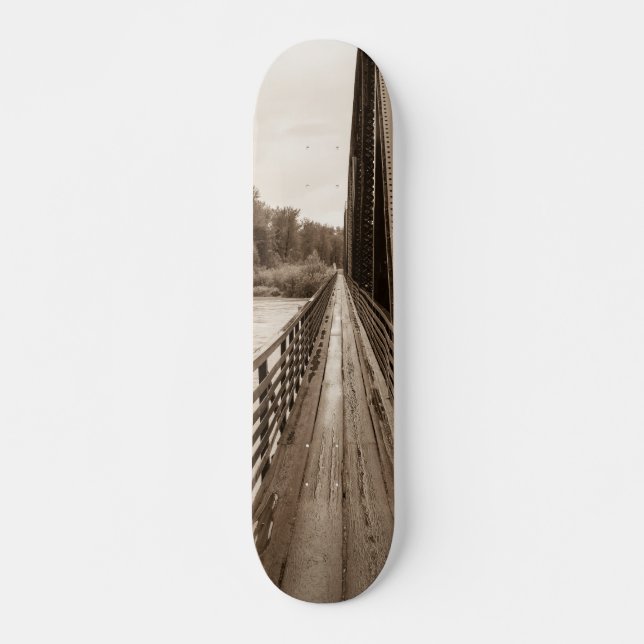 Talkeetna Railroad Bridge Walkway Skateboard Bräda 20,5 Cm (Framsida)