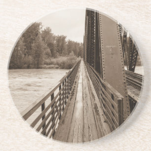 Talkeetna Railroad Bridge Walkway Underlägg Sandsten