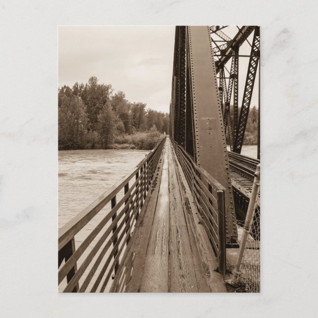 Talkeetna Railroad Bridge Walkway Vykort (Framsida)