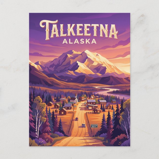 Talkeetna USA Vykort (Framsida)