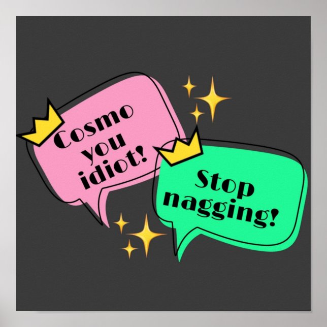 TALKING BUBBLE WANDA COSMO POSTER (Framsidan)