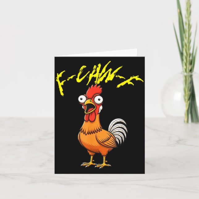 Talking Funny Chicken  Kort (Framsida)