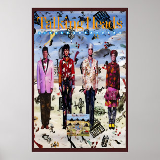 Talking Heads 1985 Little Creatures US Promo Poster