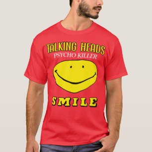 Talking Heads Psycho Killer Smiley Mörk New Wave D T Shirt