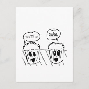Talking Muffin Vykort