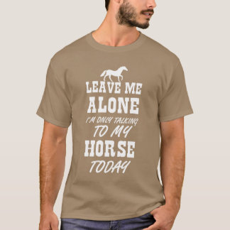 Talkingo My Horseoday Girls Women Horse Lover vint T Shirt