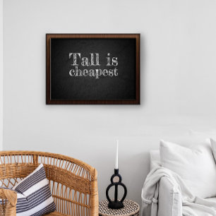 Tall är det billigaste citattecken som poster kol