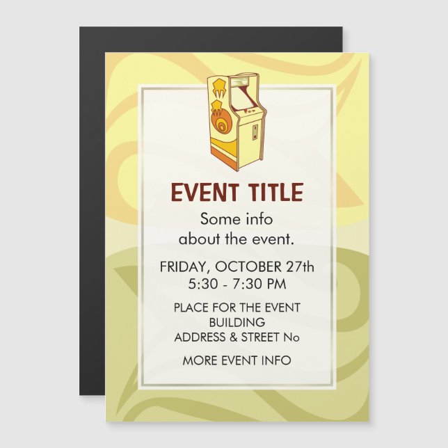 Tall Arcade Games Console (Fram/baksida)