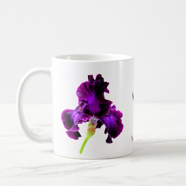 Tall Bearded Iris Coffee Mugg (Vänster)