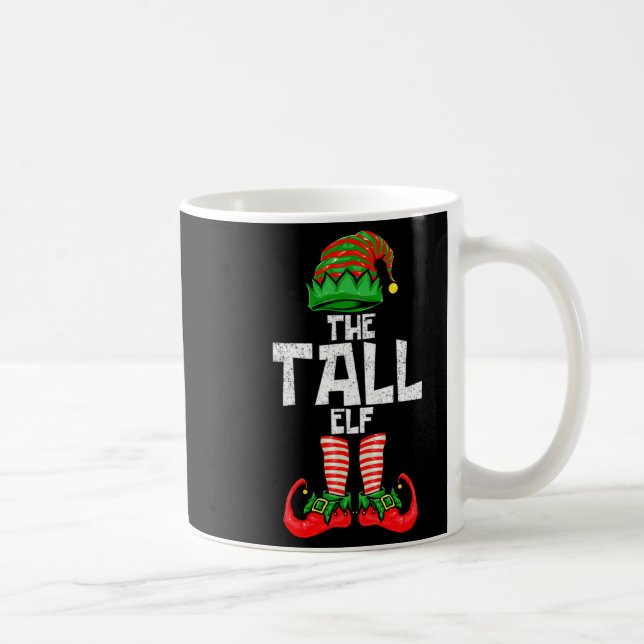 Tall Elf Christmas Matching Family  Kaffemugg (Höger)