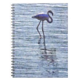 Tall Flamingo Watercolor Anteckningsbok