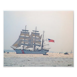 Tall Frakt, Clipper frakt, Sail, U.S. Kusten Guard Fototryck