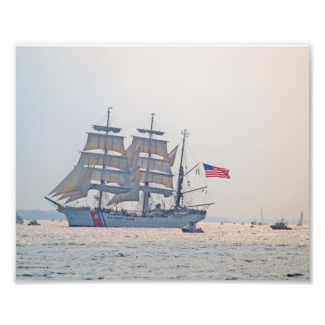 Tall Frakt, Clipper frakt, Sail, U.S. Kusten Guard Fototryck (Framsidan)