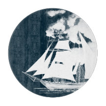 Tall Frakt & Clouds Nautical