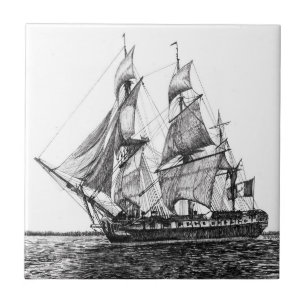 Tall Frakt Hermione Ceramic Photo Tile Kakelplatta