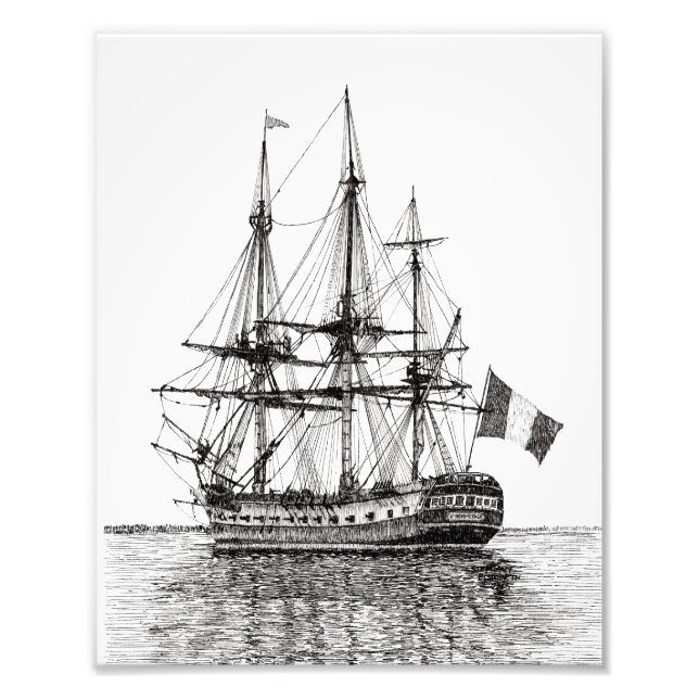 "Tall Frakt Hermione on York River" Photo Print Fototryck (Framsidan)