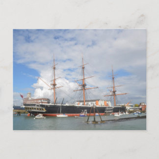 Tall Frakt HMS Warrior Vykort