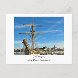Tall Frakt på Long Beach California Vykort