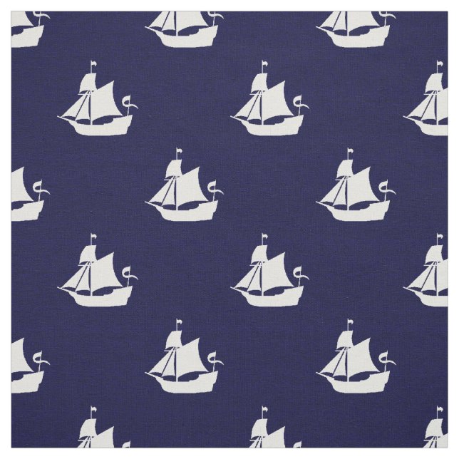 Tall Fraktass Nautical Fabric Tyg (Provkarta)