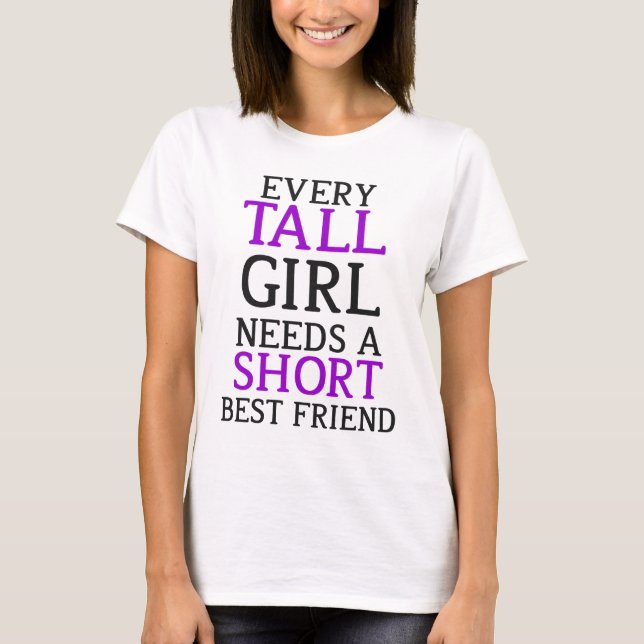 Tall Girl - Kort Girl Matching Tee (Framsida)