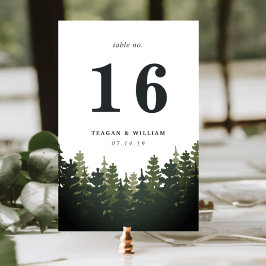 Tall Gräs Bordsnummer Card