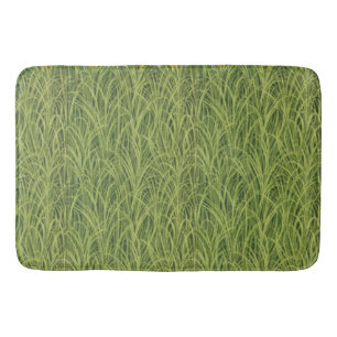 Tall Grönt Grass Mönster Botanical Bath Mat Badrumsmatta