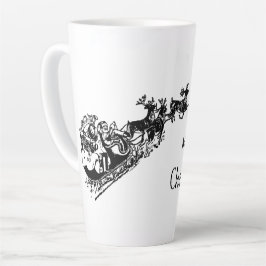 Tall Latte-jul Mugg, Svarta havet och vita Julafto