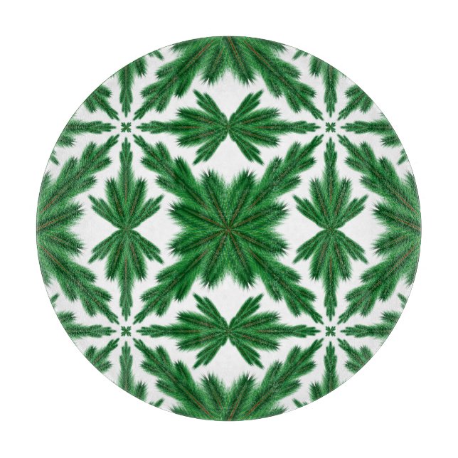 Tall Mandala Skärbräda i Glas (Framsidan)