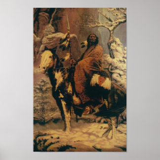Tall Mountain Chief print Poster