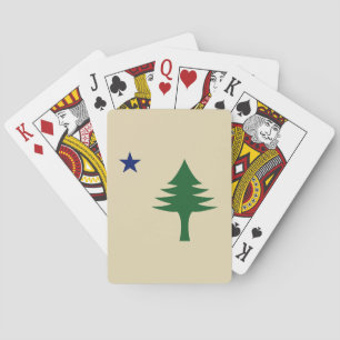 Tall och stjärna 1901 flagga för Maine State Casinokort