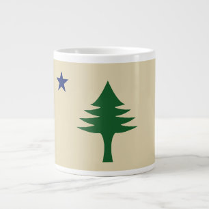 Tall och stjärna 1901 flagga för Maine State Jumbo Mugg