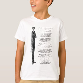 Tall President Abraham Lincoln Cute Vintage Rhyme T Shirt