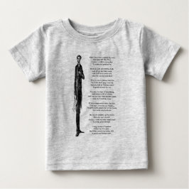 Tall President Abraham Lincoln Cute Vintage Rhyme T Shirt