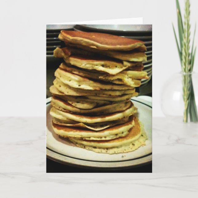 "Tall Stack of Pancakes" - tackkort Kort (Framsida)