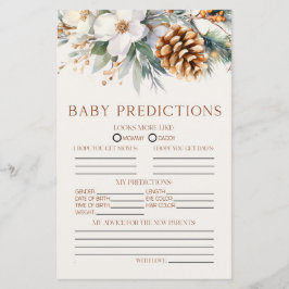 Tall Träd Blommig Baby Shower Gissningar Spel